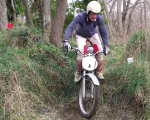 Waikuku Classic Trials Graham Slee. Honda TLR200